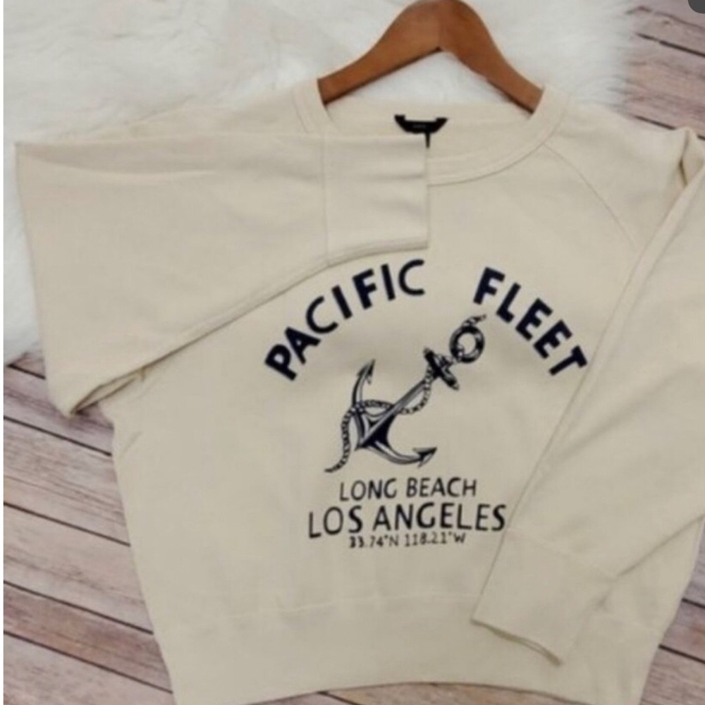 jcrew NWT xs cute Los Angeles Long Beach sweatshirt